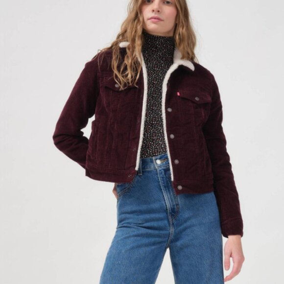 Levis Corduroy Sherpa Lined Jacket - Picture 7 of 7